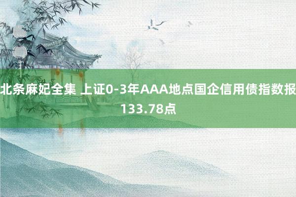 北条麻妃全集 上证0-3年AAA地点国企信用债指数报133.78点