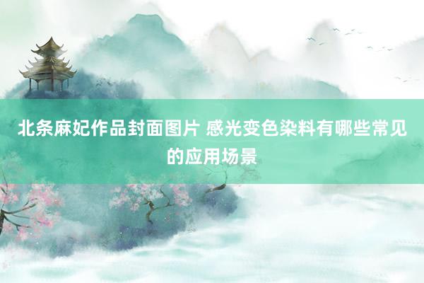 北条麻妃作品封面图片 感光变色染料有哪些常见的应用场景