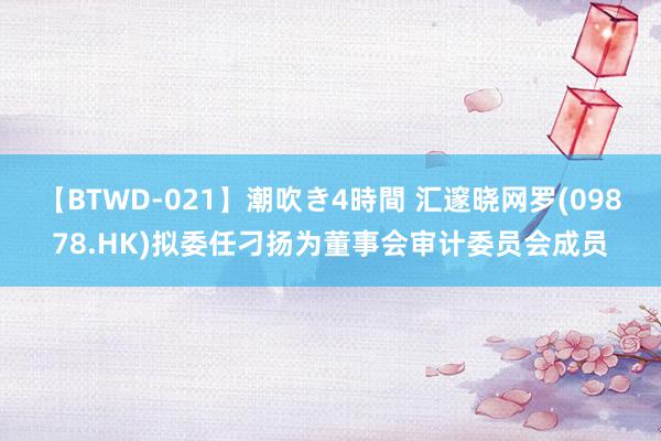 【BTWD-021】潮吹き4時間 汇邃晓网罗(09878.HK)拟委任刁扬为董事会审计委员会成员