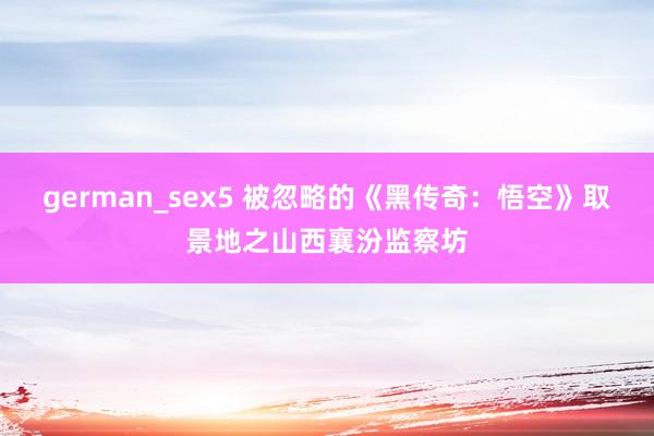 german_sex5 被忽略的《黑传奇：悟空》取景地之山西襄汾监察坊